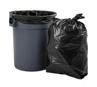 100 L - 100 Pièces - Sacs Poubelle Super Résistants - Grande Capacité 60 Microns, Anti-Fuites, Noir Opaque (En rouleau) - Usage Professionnel ou Domestique - Sac Poubelle Résistant Souple pour Déchets