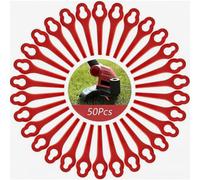 100 lames de rechange en plastique pour coupe-bordures sans fil, disques de coupe résistants pour l'entretien du jardin.