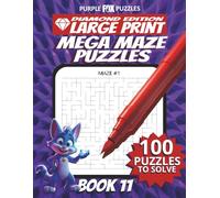 100 Large Font Large Maze Puzzles Challenge for Adults Seniors Young Adults and Teens - Book 11: Large Print, Easy-to-Read Format, Improve memory, focus, and problem-solving skills, Travel Game Gift