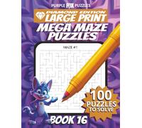 100 Large Font Large Maze Puzzles Challenge for Adults Seniors Young Adults and Teens - Book 16: Large Print, Easy-to-Read Format, Improve memory, focus, and problem-solving skills, Travel Game Gift
