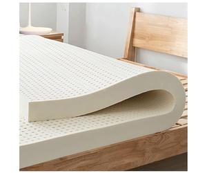 100% Latex Naturel Super Doux, surmatelas en Latex Naturel de qualité supérieure, Aide à soulager l'épaule,2.5cm,70x200cm(27X79in)