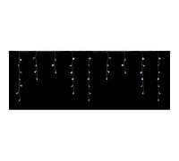 100 LED blanches rideau décalé IP44 lumières d'extérieur décorations 3,8 m Noël