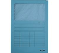 100 LEITZ Pochettes porte-documents 3950 DIN A4 bleu lisse