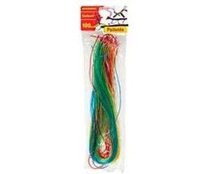 100 Longs Fils A Scoubidou Pailletés 80Cm Multicolor G
