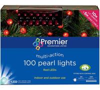 100 Lumières À LED Multisensibles En Perles De Baie, Rouge - PREMIER