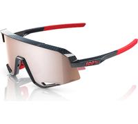 100% Lunettes de sport Slendale Hiper de 100% noir hiper crimson-silver