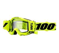 100% Lunettes Roll-Off Accuri Forecast Boue Fluo Néon Jaune avec Lentille Claire