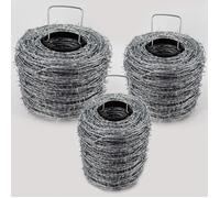 100 m fil de fer barbelé galvanisé, 1,6 / 1,7 mm pour clôture de protection