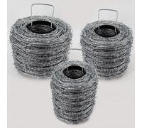100 m fil de fer barbelé galvanisé, 1,6 / 1,7 mm pour clôture de protection cont
