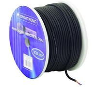 Omnitronic Câble audio blindé écheveau de 100 mètres 2 x 0,22 mm Noir