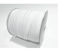 100 M Ruban Élastique pour Couture, Ruban pour Coudre des Vêtements et de L'artisanat, Élastique pour la Couture, Ruban Blanc, (10mmX100M,101).
