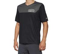 100% Airmatic Maillot de vélo à manches courtes, gris-bleu, taille M pour homme