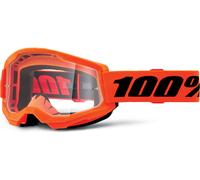 100percent Strata 2 Goggles Orange Clear Lens/CAT0 Neon Orange