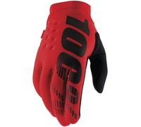 100% Men's Brisker Cold-Weather Gants L Rouge 10003-00032