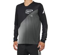 100% Men's R-Core X Manches Longues Jersey XL Noir/Gris 40000-00003