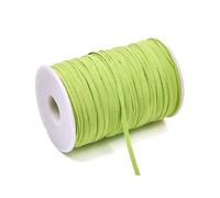 100 mètres de bande élastique colorée de 3 mm et 6 mm, ruban plat en caoutchouc pour la confection de ceintures et d'élastiques à cheveux,Vert armée,3mm