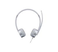 100 - Micro-casque - sur-oreille - filaire - jack 3,5mm - argent