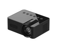100 Mini projecteur Portable sans Fil Projecteur Domestique Compact pour Smartphone et Streaming multimédia (Black, 13x13x7cm)
