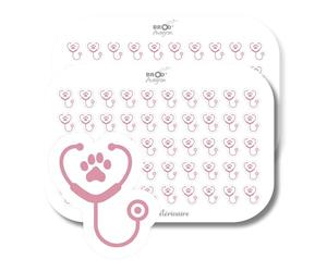 100 Mini Stickers Organisation Quotidienne - Lot de 2 Plaques de 50 Autocollants Planning - Sticker Journée Vétérinaire/Animaux - Agenda, Carnet, Scrapbooking - Format 9 x 13 cm