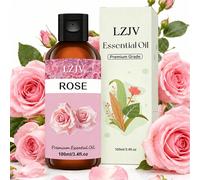 100 ml/3,4 oz, 30 ml/1,0 oz Diffuseur d'huile essentielle de rose, huile essentielle de rose, huile de massage, diffuseur de parfum d'ambiance, parfum d'ambiance, soin du visage, cadeau ABS