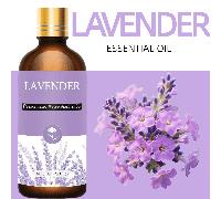 100 ml/30 ml/10 ml Huile essentielle de lavande hydratante, huile essentielle de lavande pour le visage. Huile parfumée pour les soins de la peau, extrait végétal pur Verre