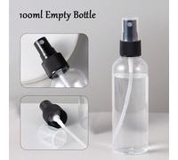 100 ml Bouteilles noires rechargeables vides avec pompe de distribution. Bouteille pour vernis à ongles, dissolvant, nettoyant, maquillage. Accessoire de manucure et de soins des ongles ABS