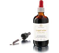 100 ml de solution de Lugol à 5 % de qualité pharmaceutique - Fabriqué en Allemagne - Solution d'iode selon la recette originale dans un flacon pharmaceutique - Pipette incluse