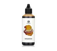 100 ml Fluids Alcohol Ink BROWNIE, Encre à alcool pour Fluid Art et Resin Art, brun