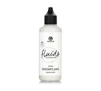 100 ml Fluids Alcohol Ink SNOWFLAKE, Encre à alcool pour Fluid Art et Resin Art, blanc, white, blanco