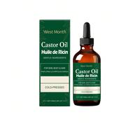 100 ml Huile de ricin, convient pour les sourcils, les cils, la barbe et les cheveux secs, a des effets hydratants et nourrissants, texture légère, polyvalente, idéal comme cadeau pour les femmes, les