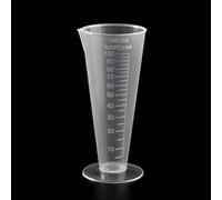 100 ml Rusable pour tasse à mesurer triangulaire, gobelet à mélanger à base ronde pour peinture, résine, époxy, art, cuisine, laboratoire, cuillères à mesurer en céramique