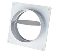 100 mm 125 mm 150 mm Système de tube rond en PVC Tuyau de ventilation flexible Maillons de liaison Clapet antiretour Raccord en T Adaptateur (Ø 150 Bride murale avec clapet antiretour)