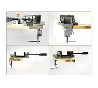 100 mm à libération rapide étal vise lourde Die Die Cast Aluminium Aluminium Tool de serrage en alliage avec bouton de libération pour les pressions de forage bancs de travail