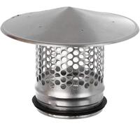 100 mm Capot de Toit Avec Protection Contre les Oiseaux - Conduit Tuyau Chapeau