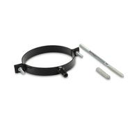 Ø 100 mm Collier avec vis à double filetage et fenton émaillé Noir