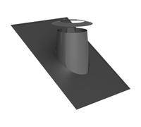 Ø 100 mm Conduit de toit Jeremias DW FU avec bord d'attaque et collier d'étanchéité 26° - 35° Couleur RAL