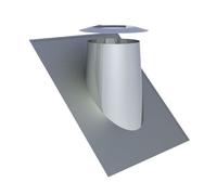 Ø 100 mm Conduit de toit Jeremias DW FU avec collier d'étanchéité 36° - 45° haute brillance