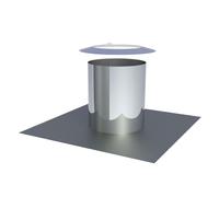 Ø 100 mm Jeremias DW FU conduit de toit plat cylindrique haute brillance