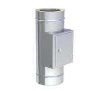 Ø 100 mm Jeremias DW FU élément de nettoyage 14 x 20 avec porte de protection contre la suie brillante