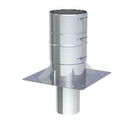 Ø 100 mm Jeremias DW FU Plaque de base pour l'élévation de la cheminée jusqu'à 3 m haute brillance