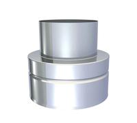 Ø 100 mm, Jeremias Transition DW-SILVER vers EW lisse