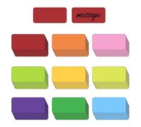 100 Morceaux D'Autocollants Magnétiques, Autocollants De Message, Autocollants D'Écriture, Autocollants D'Étiquette Effaçables Et Réutilisables.