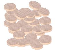 100 morceaux de disques en bois ronds cercles de bois pour artisanat des disques en bois vierge de taille pouces de coupe de papier adapté aux fournitures d'artisanat de bricolage (4 cm)