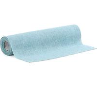 100%Mosel Chemin de table aspect lin bleu clair (28 cm x 5 m) - Chemin de table décoratif en tissu naturel pour anniversaires, mariages, occasions spéciales