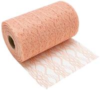 100%Mosel Chemin de Table Dentelle en rosé Vintage (15 cm x 20 m), Tendre Chemin de Table, décoration de Table élégante pour Mariage & baptême