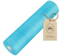 100%Mosel Chemin de Table en Non-tissé, en Bleu Aqua (30 cm x 25 m), Nappe décorative pour Anniversaires Mariages et pour des Occasions spéciales