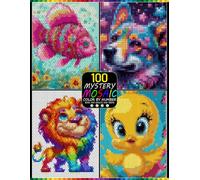 100 Mystery Mosaic Color by Number for Adults: Reveal Hidden Pictures with Rectangles, Triangles, Hexagons & Circles, Master Color Palette, Stress Relief & Relaxation