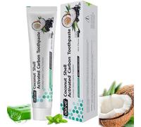 100% Natural Charcoal Toothpaste 1 Pack Of Carbon Teeth Whitening Without Fluoride Professional Anti-Tartar Organic Toothpaste.[S82]