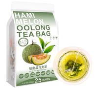100% Natural Hami Melon Oolong Tea Bag, 250g/8.81oz (10g*25bags) 哈密瓜乌龙茶 mélange de tisane aux fruits au cantaloup, pour thé frais, arôme de glace aux fruits en feuilles, sans OGM