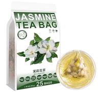 100% Natural Jasmine Tea Bag, 50g/1.76oz (2g*25bags) 茉莉花茶 fleur de Jasmin séchée, fleur comestible - fleur de Jasmin pure bourgeons en vrac herbes - non - OGM - arôme naturel
